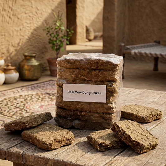 Desi Cow Dung Cakes (Rectangular)