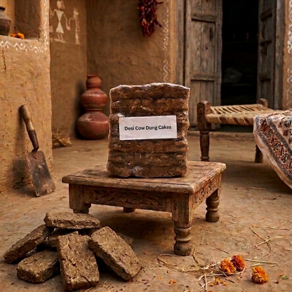 Desi Cow Dung Cakes (Rectangular)