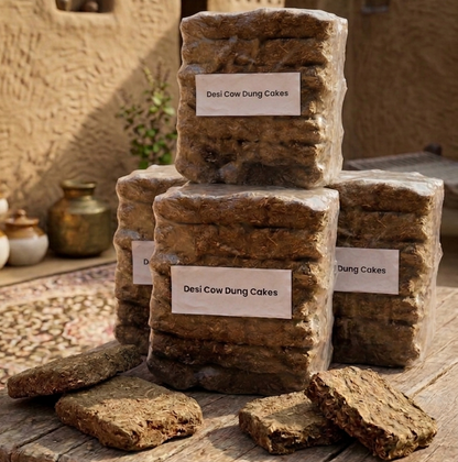 Desi Cow Dung Cakes (Rectangular)